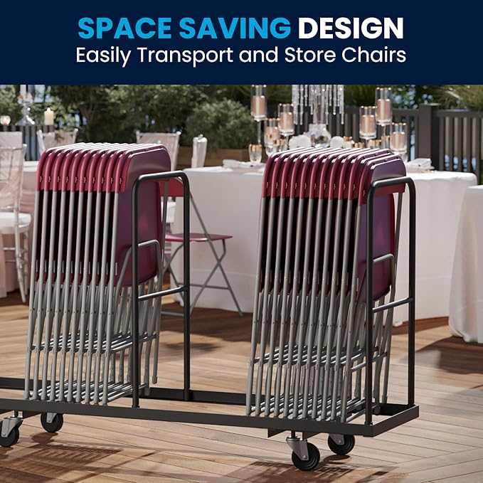 Hercules Series Plastic Folding Chair Red - 10 Pack 650LB Weight Capacity Comfortable Event Chair-Lightweight Folding Chair