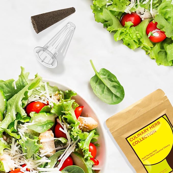 inbloom Herb Seed Pod Kit for AeroGarden, MUFGA, Ahopegarden, iDOO Hydroponic Growing System Indoor Garden, 18-Pod, 350+ Seeds Included Basil, Mint, Cilantro, Parsley, Shiso, Chicory, Liquorice