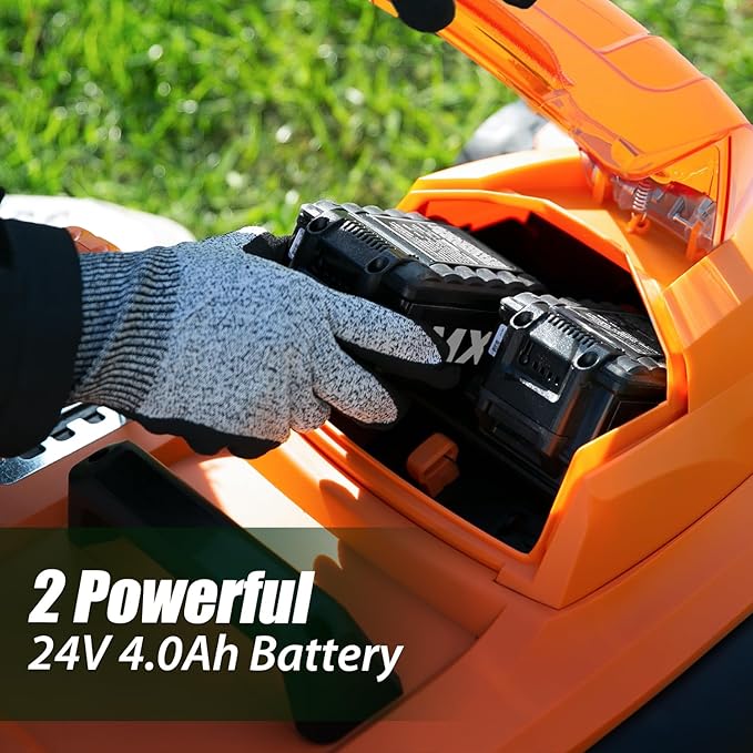 LawnMaster CLMF4817E 48V MAX* Brushless Mower with 2X24V MAX* 4.0Ah Battery and a Dual Charger