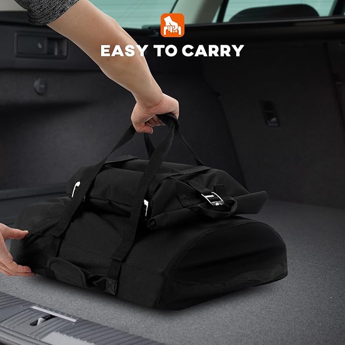 Onlyfire Pizza Oven Protective Carry Cover for Ooni Fyra 12, Heavy Duty Waterproof Weather Resistant Dust-Proof, Black