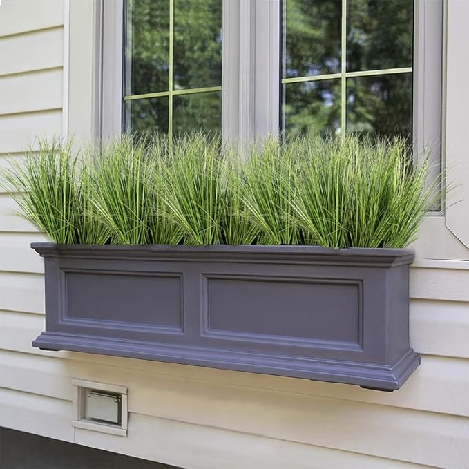 Melorca&Guilla Artificial Plants 6PCS 25.5“ Fake Tall Onion Grass,Faux Grass Plant,Artificial Greenery Shrubs Bushes for Garden Porch Window Box Shop Office Home Décor