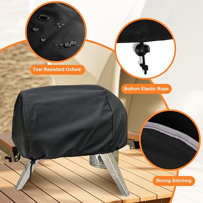 Pizza Oven Cover for Gozney Roccbox Portable Pizza Oven, Waterproof Dustproof Pizza Oven Protective Cover, Pizza Oven Accessories for Roccbox Gozney Pizza Oven