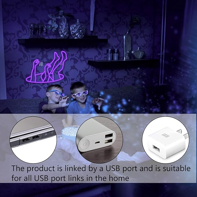 WLHOPE Falling Man Neon Sign Falling into Hole Neon Light Purple LED Neon Signs for Wall Decor USB Drop Into Neon Light Signs for Bedroom Home Bar Man Cave Game Room Party,Gift for Boys