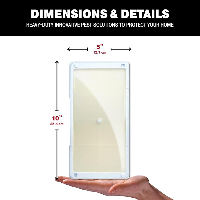 Catchmaster Freeze Resistant Glue Traps 6PK Mouse Traps Indoor for Home, Pest Control Tray for Rodents, Bugs & Crickets, Cold Weather Glue Board for House, Shed & Garage