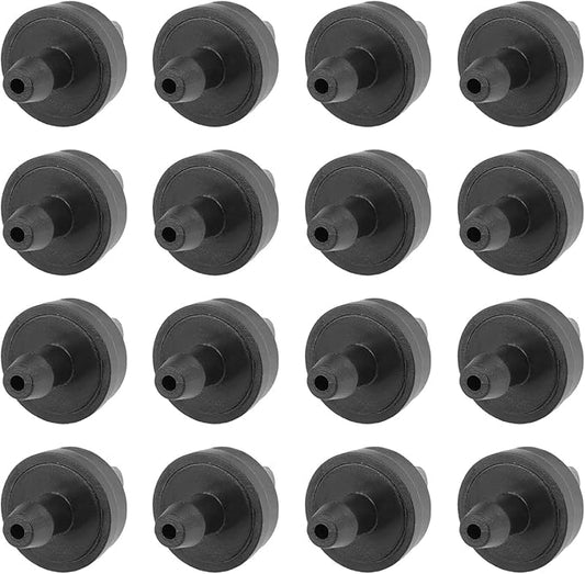 METALLIXITY Pressure Compensating Dripper, (2.6 Gallon Per Hour) 50Pcs, Plastic Irrigation Drip Emitters - for Watering Garden Lawn Plants, Black