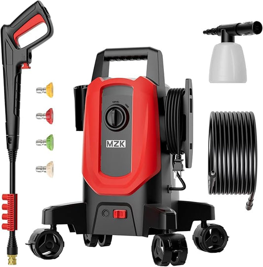 Pressure Washer,4500PSI Power Washer with 4 Quick Connect Nozzles, High Pressure Cleaning Machine with Foam Cannon for Cars/Fences/Driveways/Patios/Home Cleaning