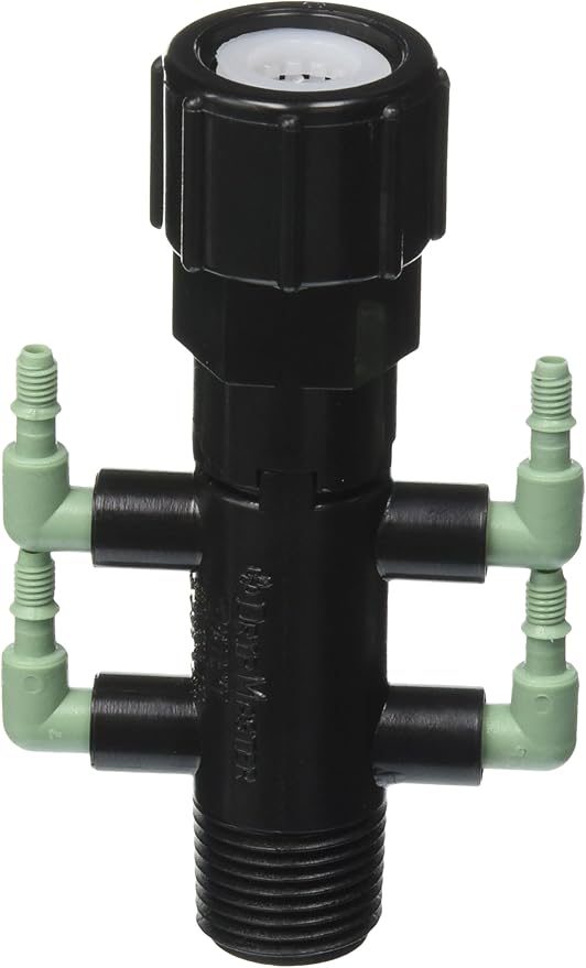 Orbit Drip System Shrub Adapter 4-Port Watering Manifold for 1/4" Tube