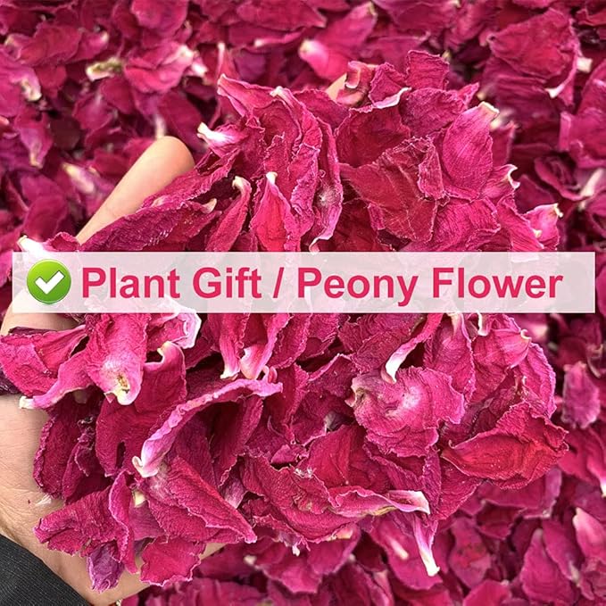 Plant Gift Peony Flower Petals 30G/1.05oz 芍药花 Herbaceous Peony Tea, Pure Herbal Tea, Peach Blossom Tea, Caffeine-Free, No GMOs, Chinese Tea