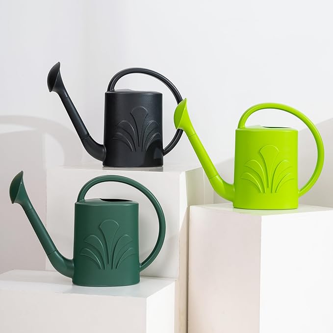 1 Gallon Watering Can Outdoor, Watering Can for Indoor & Outdoor Plants, Flower with Detachable Sprinkler Head