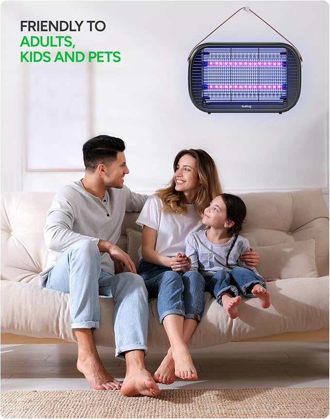 Buzbug LED Bug Zapper Indoor, 10 Years Lifespan Lamp Sustainable Less Power, Durable High-Voltage Electric Mosquito Zapper, Fly Trap Mosquito Trap, Fly Killer Fly Zapper -MA015B