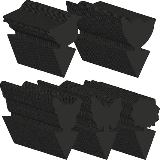 200 Sheets Fruit Fly Sticky Traps for Fruit Fly Gnat Trap for House Indoors Sticky Traps Catcher for Gnats Fungus Gnats Mosquito Catcher for Kitchen Outdoor Plants(Black)