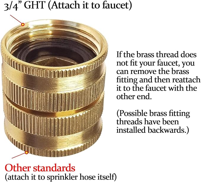 50ft Sprinkler Soaker Hose with Holes, 3-Tube Sprinkler Hose & Soaker Hose with 15 Landscape Staples, New Flexible Material