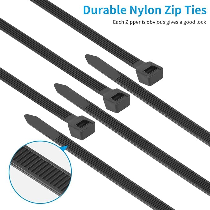 12 inch Pink Zip Ties Heavy Duty 100 PCS, 250 LBS Ultra Exclusive Strong Plastic Wire Ties, Large Cable Ties Extra Long Tie Wraps, Indoor and Outdoor UV Resistant