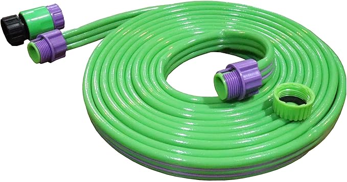 TentandTable PVC Plastic Water Misting Hose | 20-Foot Long | for Inflatable Water Slide Bounce Houses