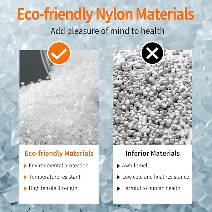 12 Inch White Zip Ties (200 Pack), 2025 New Patented Design,110 LBS Tensile Strength, Self-Locking Nylon PA66 UV Resistant Cable Ties for Indoor and Outdoor Use