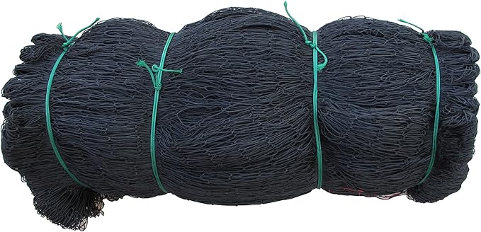 Poultry Netting 1" or 2" Mesh Heavy Knotted Nets Aviary Gamefowl Quail Chicken Bird Block Net Long Lasting Break/Burst 85/245 lb Polyethylene 8-10 Year Lifespan (50' X 150', 1)
