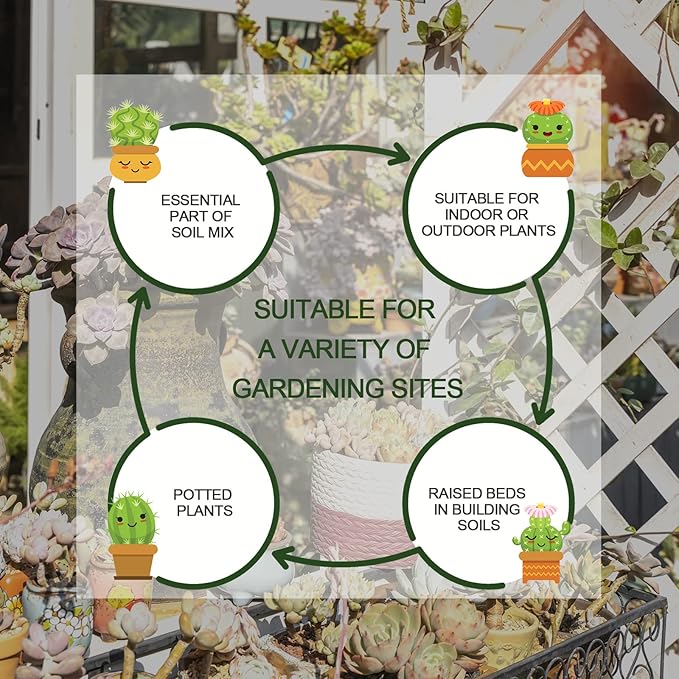 10QT Horticultural Vermiculite Bulk, Organic Vermiculite for Plants, Course Grade Vermiculite for Gardening, for houseplants, for Mushrooms, to Maintain Soil Moisture and Plant Growth(5-8mm)