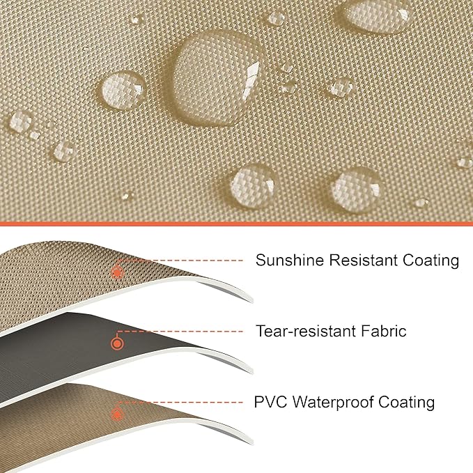 BIG HORN OUTDOORS 12Inch Pizza Oven Cover, Heavy Duty Waterproof and Weather Resistant Oxford Fabric Covers