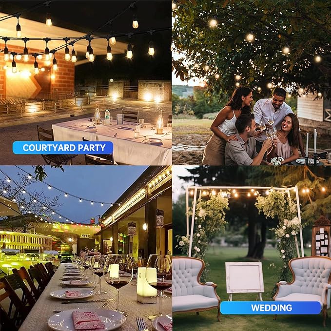 165FT String Light Hanging Kit,304 Stainless Steel Cable Kit - Heavy Duty 480LB Capacity, Adjustable Turnbuckles & Complete Accessories for Clothesline, Garden Rigging