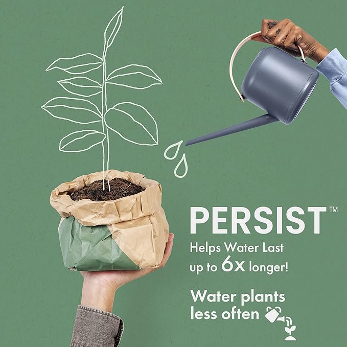 Persist Micronized Biochar Soil Amendment for Plants, for Use with Sprayers and Drip Line Systems, Improves Plant Soil, 100% Natural Active Carbon and Garden Plant Fertilizer (5 Gal)