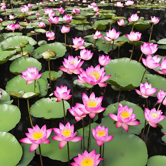 30 Mixed Miniature Water Lily & Lotus Seeds Vibrant Blooms for Bowls & Ponds Non-GMO, Indoor/Outdoor Water Garden in a Bowl or Pond