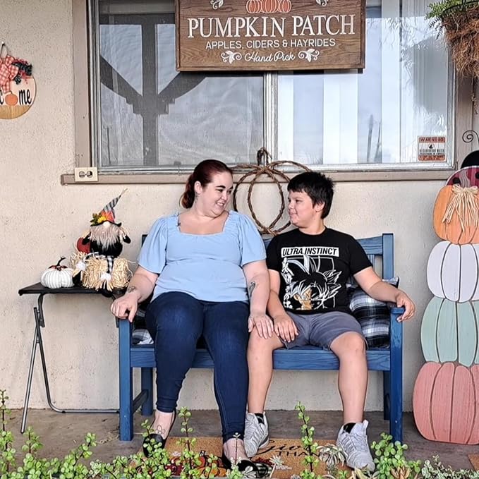 Stoog Outdoor Chairs & Bench Set, All-Weather Patio Furniture Set, Include 2 Patio Chairs and 1 Bench, Blue