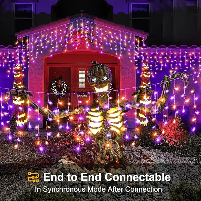 Christmas Lights Outdoor, Clear Wire Twinkle String Lights Indoor, 8 Modes String Lights for Outdoor Indoor Home Party Decorations, BlueWhite