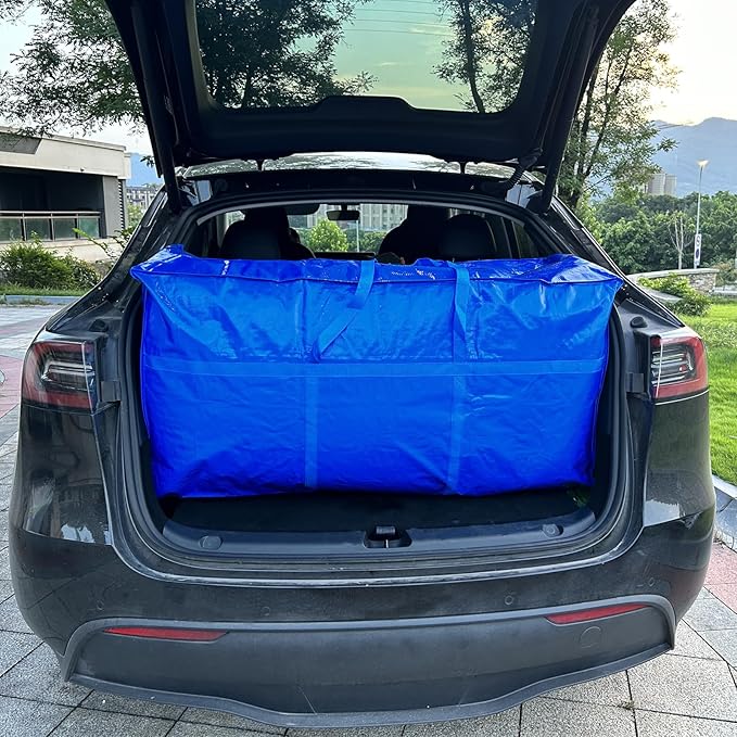 66 Gallon Extra Large Storage Bags, Huge Moving Bags Heavy Duty with Zipper and Stronger Handles, Big Foldable Duffle Bag for Travel - Waterproof Material Protects from Dust and Moisture - Storage