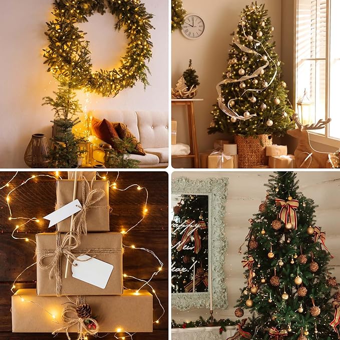 66Ft 200LED Fairy Lights Plug in with Remote, Waterproof String Lights Outdoor & Indoor 8 Modes with Timer, LED Twinkle Lights for Girl's Room Garden Patio Halloween Christmas Decorations (Warm White)