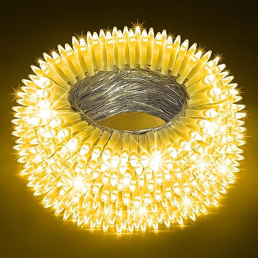 180 LED 59FT Fairy String Lights, LED Christmas Lights with 8 Modes, Connectable Indoor String Lights with Timer Memory for Outdoor Tree Fence Garden Bedroom Wedding Christmas Decorations Warm White