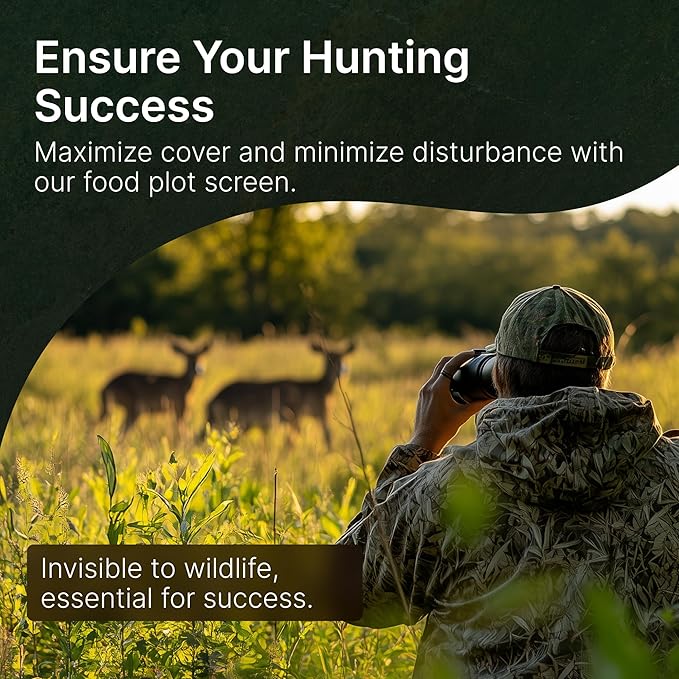 Screening Food Plot Seeds for Deer - Annual Mix - Egyptian Wheat, Sorghum (Grain/Sudangrass) - Spring, Summer & Fall Planting - 3 lbs