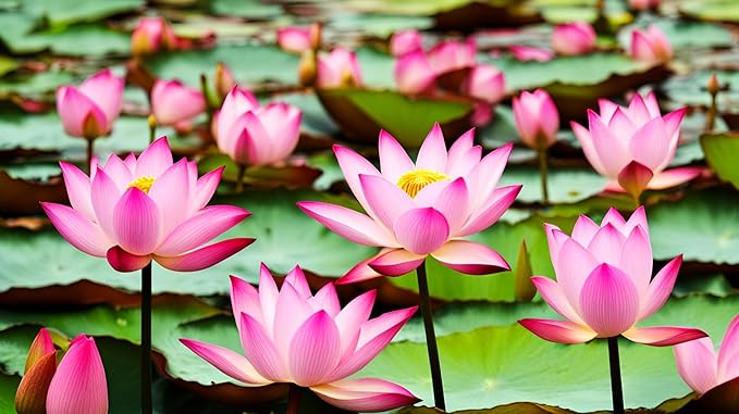 30 Mixed Miniature Water Lily & Lotus Seeds Vibrant Blooms for Bowls & Ponds Non-GMO, Indoor/Outdoor Water Garden in a Bowl or Pond