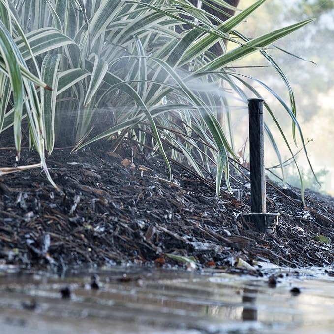 USA Made - Premium 1/2 Inch x 6 Inch MIPT Poly Cut-Off Sprinkler Height Extender Riser Nipple Adjustable Length (Fits Most Brands Orbit, Rain Bird, Hunter, Irritrol & More) (10)