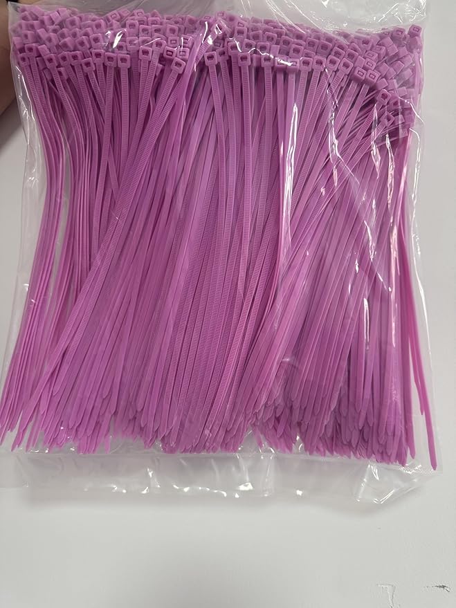 XINGO 1000 PCS Pink Zip Ties 12 Inch, 60 LBS Tensile Strength, Self-Locking Nylon Plastic Nylon PA66 Wire Ties for Indoor and Outdoor Use
