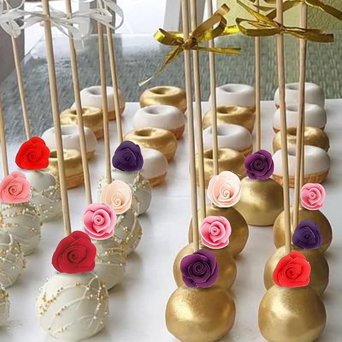 Confect Edible Flower -Blush Pink Edible Sugar Flowers | Edible Flower Cake Decorations | Perfect Floral Decorations for Desserts- Vegan, Gluten-Free, Dairy-Free, Palm Oil-Free - Pack of 12