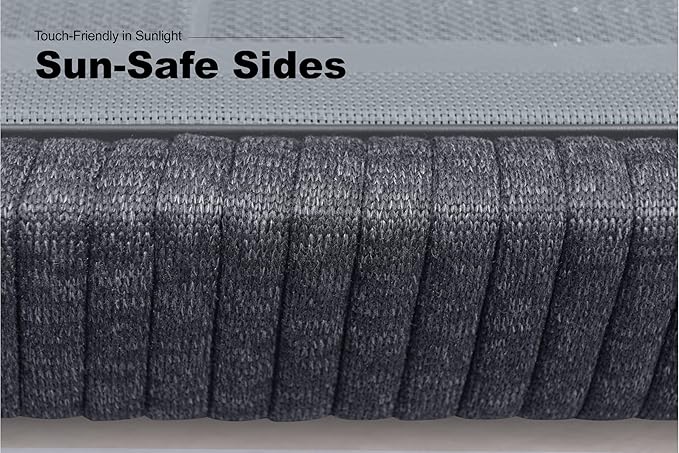 PURPLE LEAF Outdoor Chaise Lounge 2 Pieces Patio Recliner Sunbathing Tanning Chair for Poolside Balcony with Armrests Backyard Moon Basalt