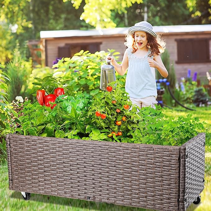 WONDER GARDEN Raised Garden Bed-Planter Box - Elevated Raised Garden Beds Outdoor with Legs for Vegetables Flower Herb Backyard Patio
