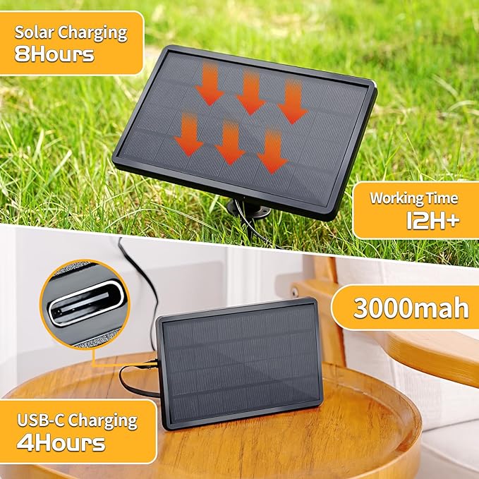 50ft Solar String Lights with Remote, 25+1 Bulbs Solar Patio Lights Outdoor Waterproof, Solar Powered Dimmable Deck Lights for Garden Porch Party