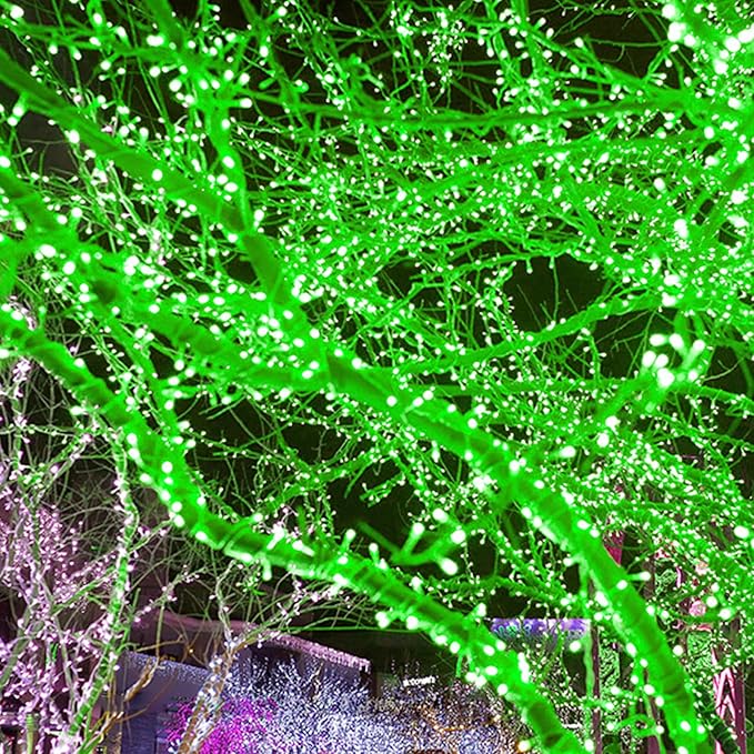 String Lights, 2 Pack Battery Operated String Lights with Remote Timer Waterproof 8 Modes String Lights for Bedroom,Garden,Party,Xmas Tree Indoor Outdoor Decorations (Green, 16.4)