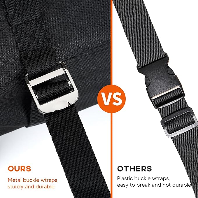 Onlyfire Chef Pizza Oven Cover for Ooni Karu 12, Outdoor Pizza Oven Protective Carry Cover, Heavy Duty Waterproof Weather Resistant Dust-Proof, Black