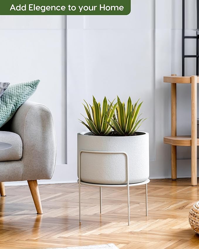 Velener Artificial Outdoor Agave Plants, Golden Outdoor Faux Plants with Broad Sword-Shaped Leaves, Small Size UV Resistant Fake Agave Plants for Indoor and Outdoor Decor(14 Inch)-2 Pack