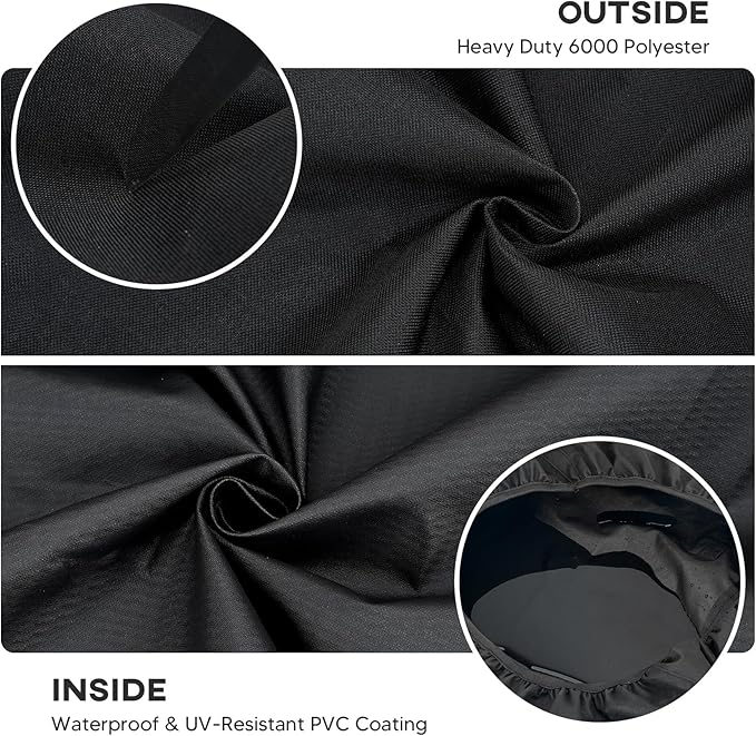 Onlyfire Pizza Oven Cover for Ooni Koda 12, Heavy Duty Waterproof Weather Resistant Dust-Proof Pizza Protective Carry Cover, Black