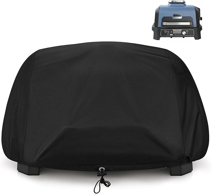 Unicook Outdoor Grill Cover Compatible with Ninja OG700 OG800 OG900 Series Woodfire, Waterproof Fade Resistant BBQ Cover for Ninja OG951 Premium XL Grill Smoker, Countertop Smoker Protector