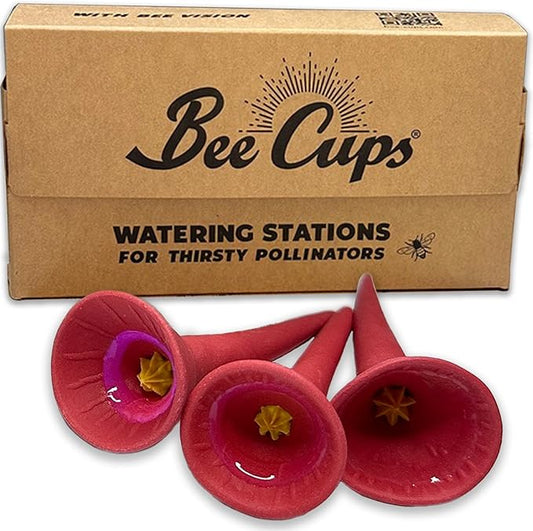 3 Pack, Bee Watering Station, Butterfly Feeder, Bee Feeder, Garden Decor, Bee Decor, Outdoor Garden Decor, Plastic Free, Handmade from Porcelain (3, Butterfly Special Red)