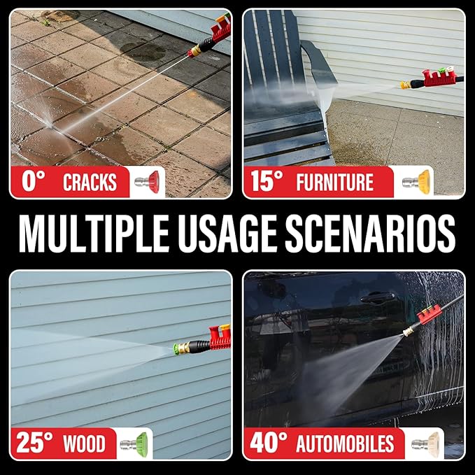 Pressure Washer,4500PSI Power Washer with 4 Quick Connect Nozzles, High Pressure Cleaning Machine with Foam Cannon for Cars/Fences/Driveways/Patios/Home Cleaning