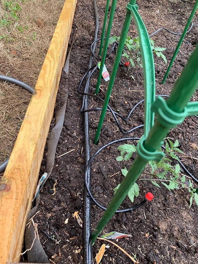 3/4" id - 10ft Black Vinyl Tubing Flexible PVC Tube Hybrid Hose Transfer Water Fuel Gas for Pond Fountain Garden Waterfall, Durable and Safe, with 2 Hose Clamps