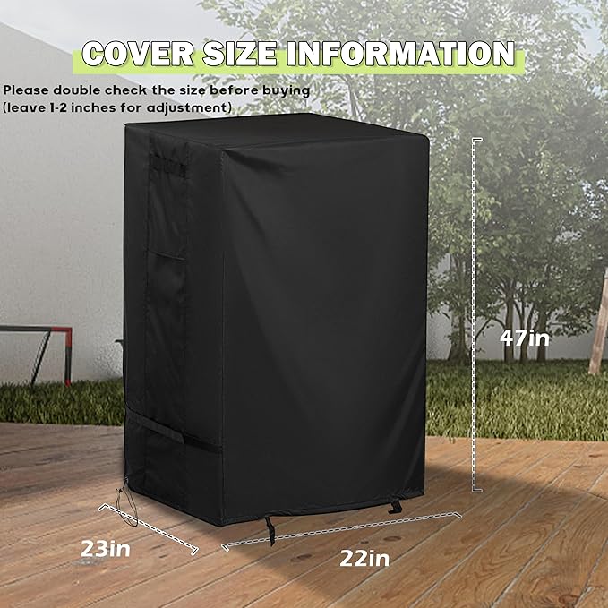 Smoker Cover for Pit Boss PBV3G1 Smoker Grill, Outdoor Grill Cover for Pit Boss Vertical Smoker Grill
