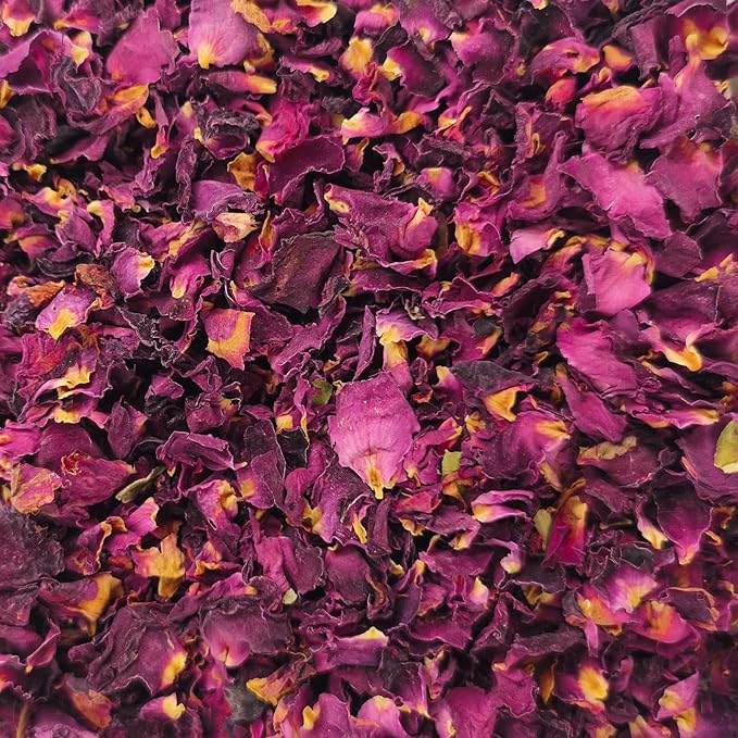 Dried Flower Petals Blend 1oz Natural Dried Rose Petals, Calendula, Cornflower for Cake Decorations, Crafts, Confetti