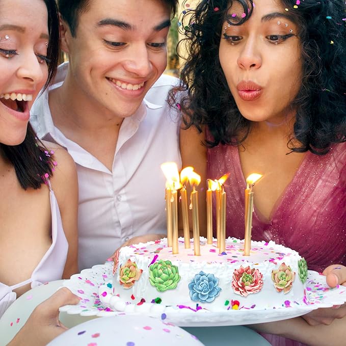 Edible Wafer Succulents - Cake and Cupcake Toppers, Decoration Premium Crafted in the USA