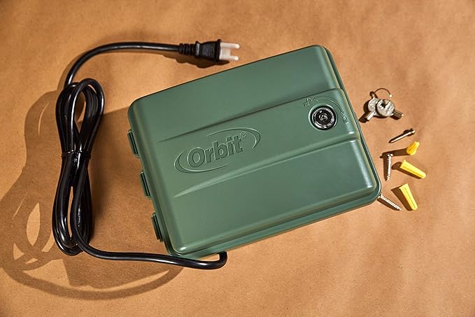 Orbit 57894 4-Station Outdoor Swing Panel Sprinkler System Timer